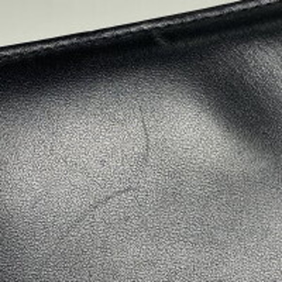 Burberry Check Shoulder Bag Leather Black - Picture 4 of 6